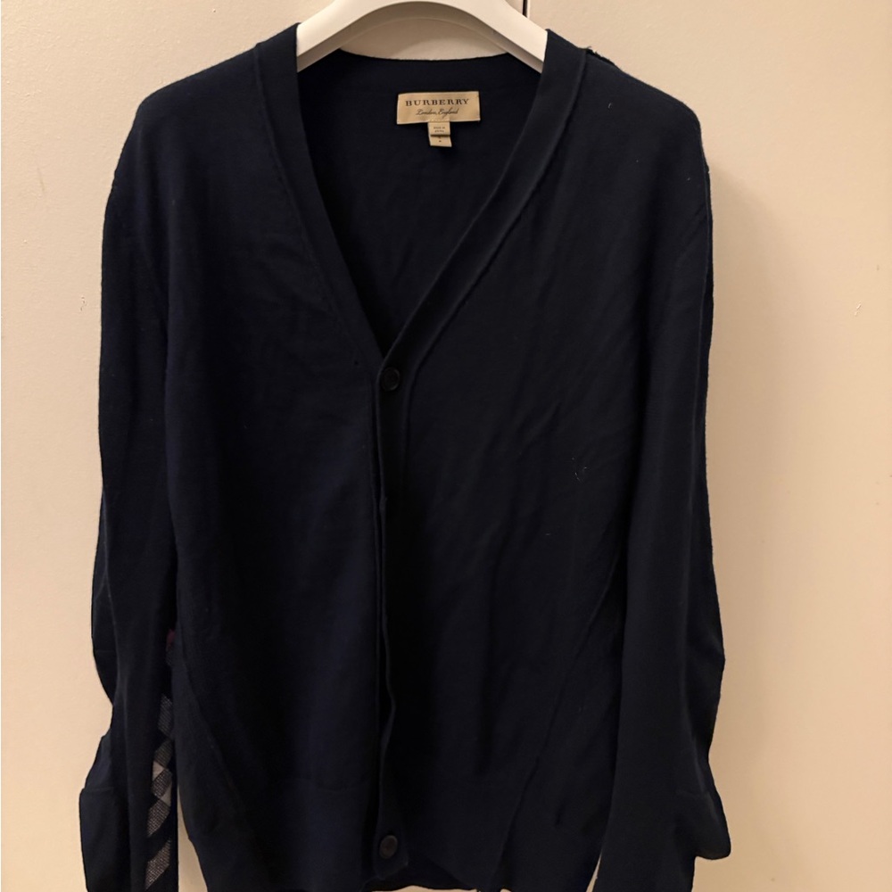 Burberry Men's Dark Blue Cardigan